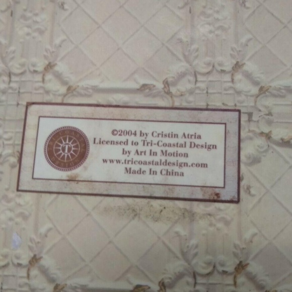 Rare Collectable 2004 Oval Hat Box by Cristin Atria Excellent Condition - Picture 3 of 7